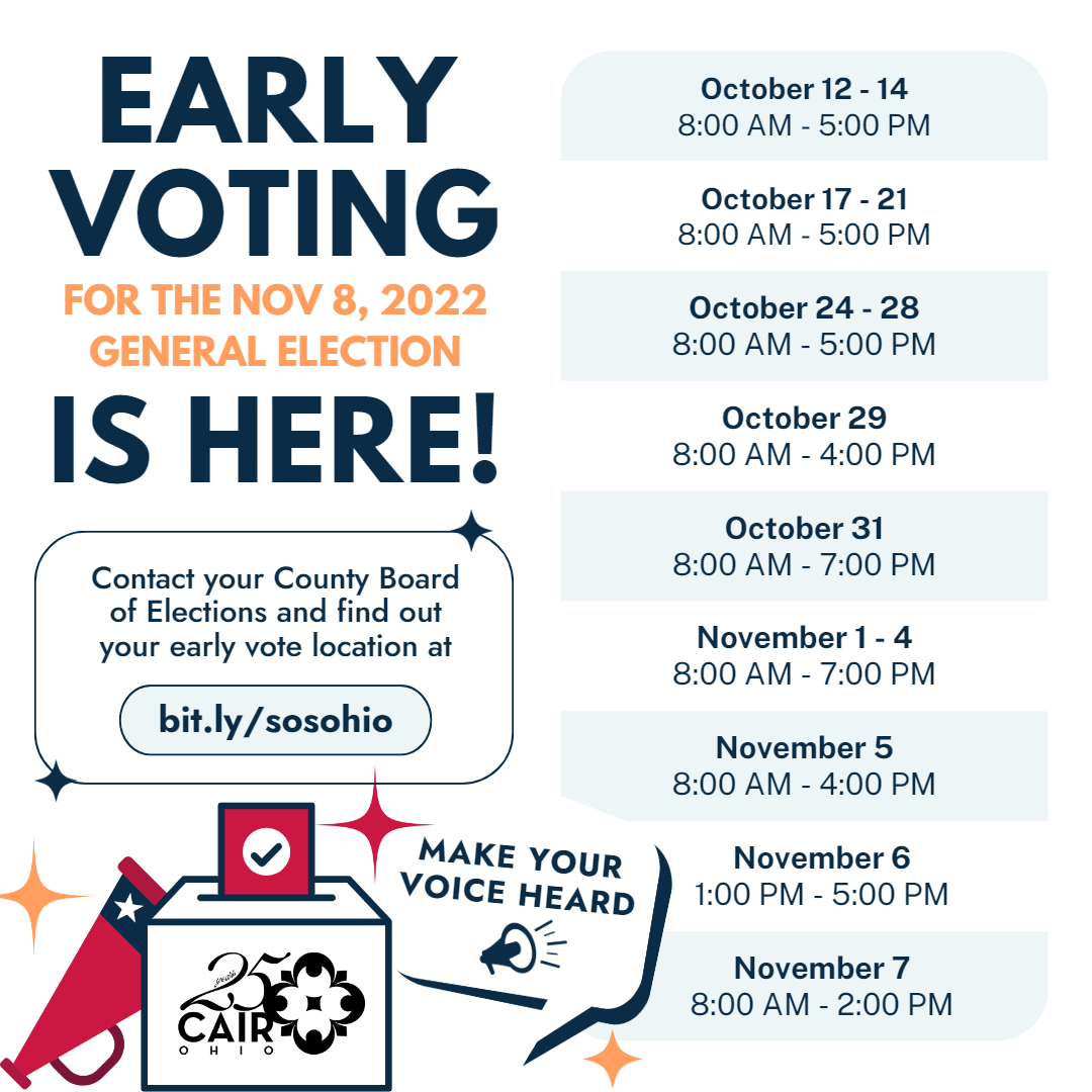 Skip the Lines, Vote Early! - CAIR-Ohio