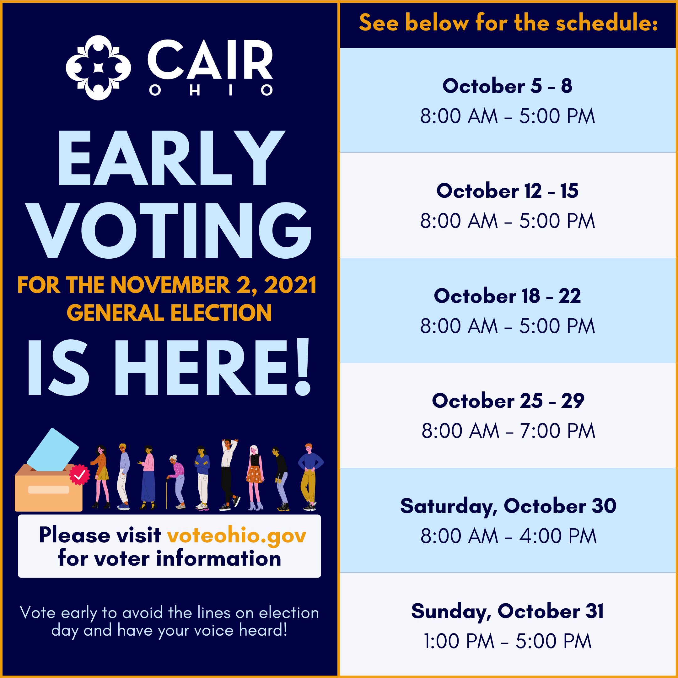 Early Voting Is Here! - CAIR-Ohio